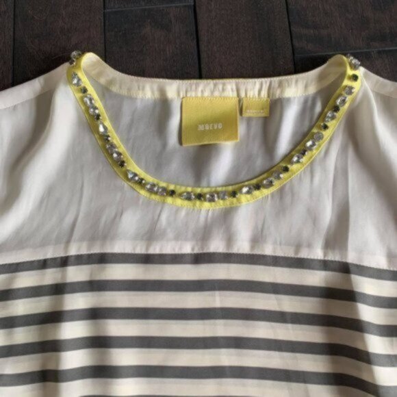 Anthropologie Maeve Jewel Neckline Top - Picture 2 of 4